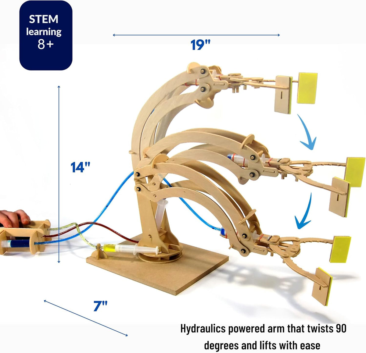 Hydraulic Robotic Arm Wooden Kit