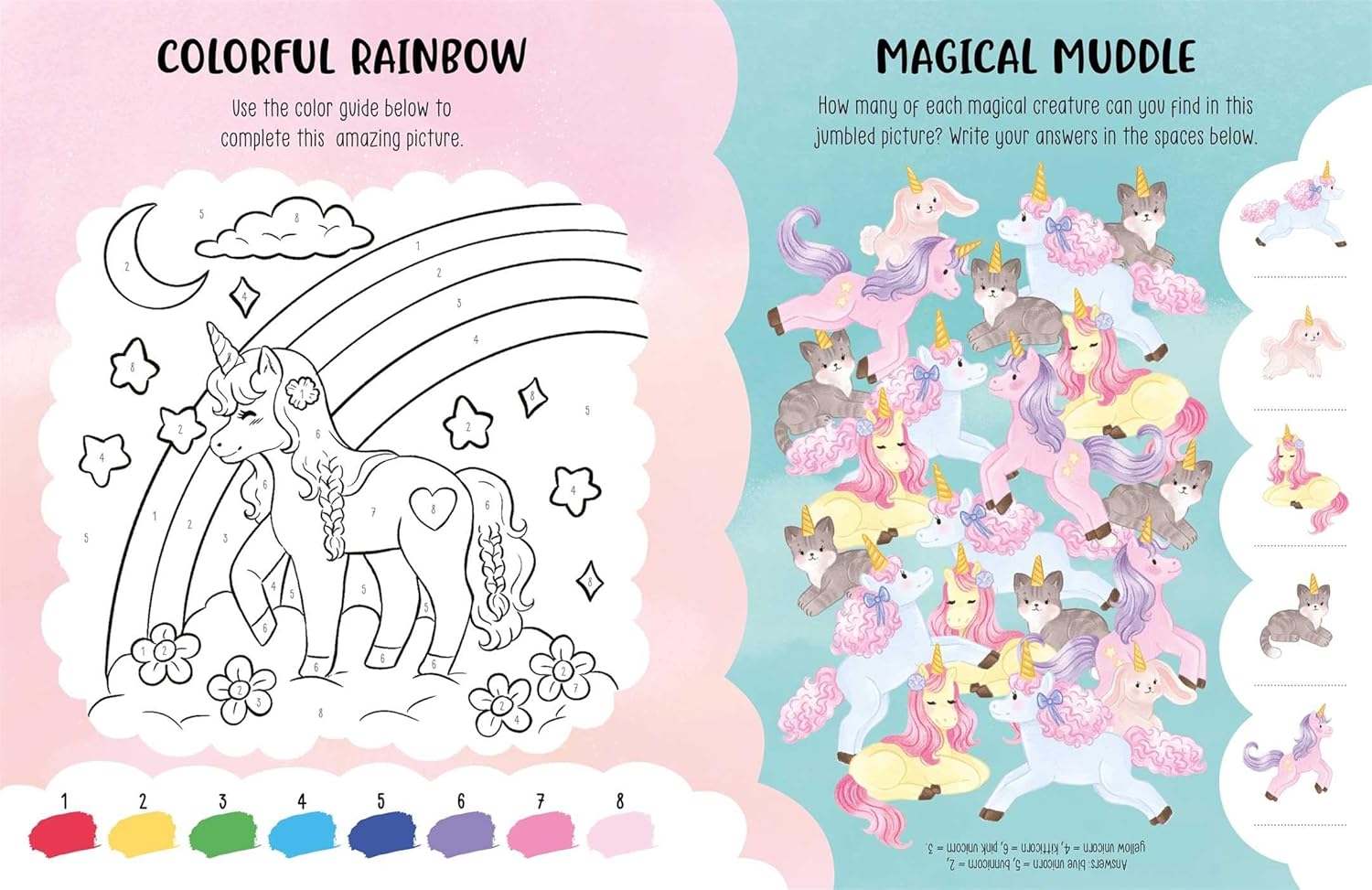 Igloo 701 Super Stickers Activity Book - Unicorns