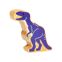 Lanka Kade Purple Velociraptor Wooden Dinosaur Figure