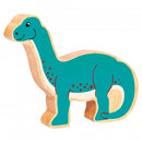 Lanka Kade Turquoise Diplodocus Wooden Dinosaur Figure