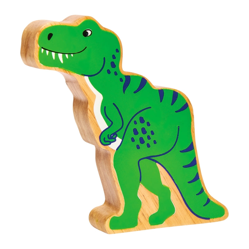 Lanka Kade Green T-Rex Wooden Dinosaur Figure