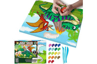 Dinosaurs Clay Painting 40x30cm