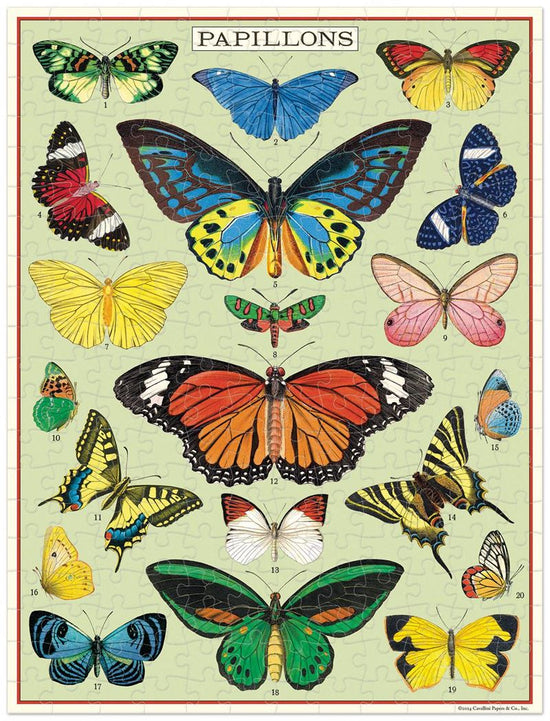 Cavallini & Co - Butterflies 240 Pce - Mini Puzzle