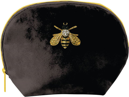 Black Bee - Cosmetic Velvet Bag