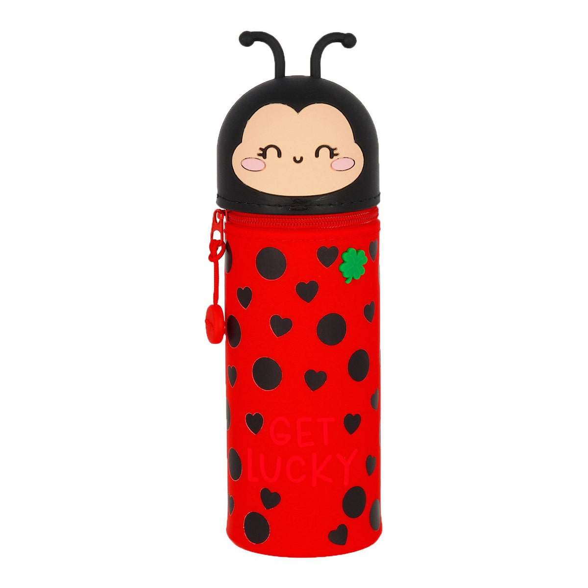 Legami 2-in-1 Silicone Pencil Case - Kawaii Ladybird