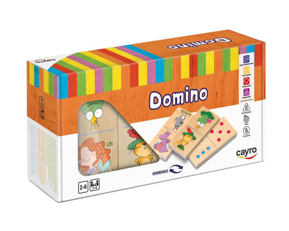 Cayro Domino Kids XL Wooden Domino Game