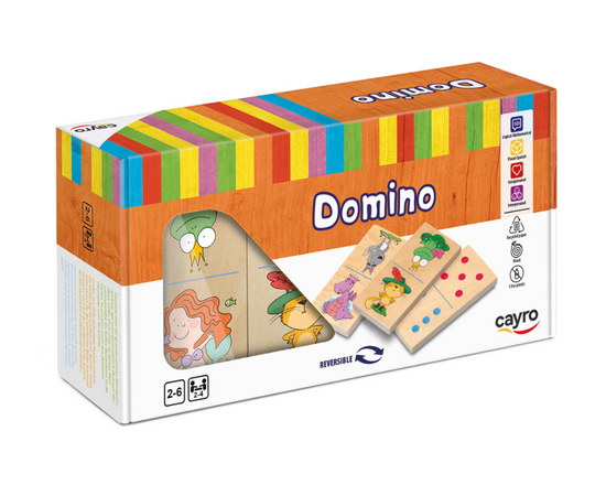 Cayro Domino Kids XL Wooden Domino Game
