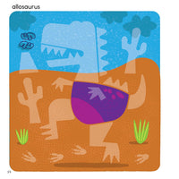 First Fun Sticker Painting: Dinosaurs