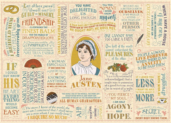 The Unemployed Philosophers Guild - Jane Austen Literary Lines - 1000 Pce Puzzle