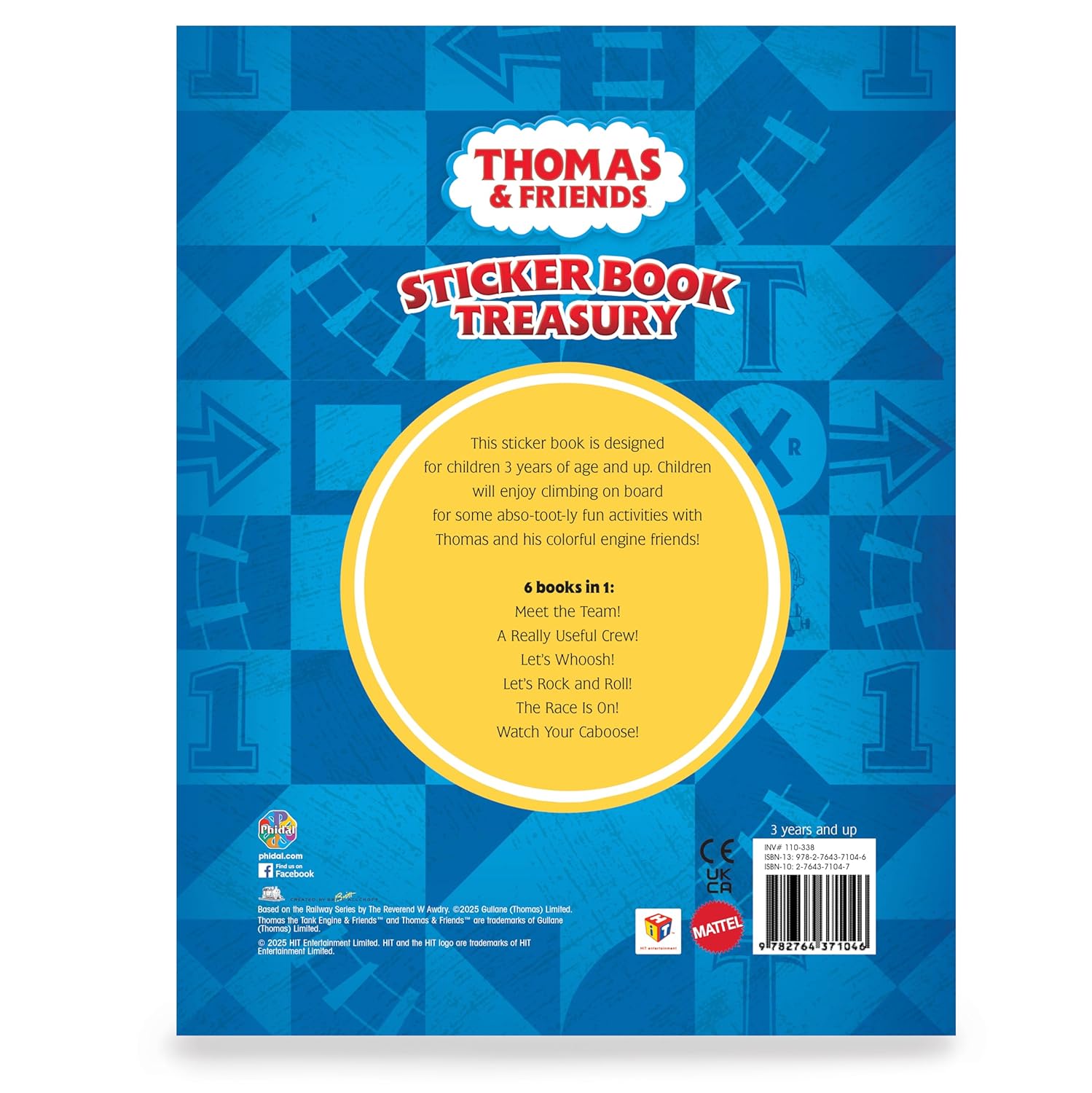 Sticker Book Treasury - Mattel Thomas All Engines Go