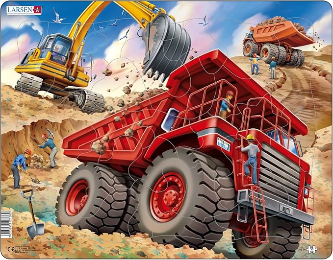 Giant Dump Truck Puzzle 33pc