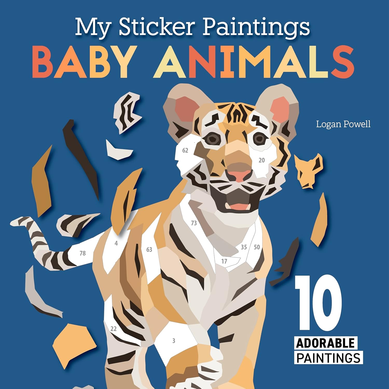 My Sticker Paintings: Baby Animals (10 Adorable Paintings)