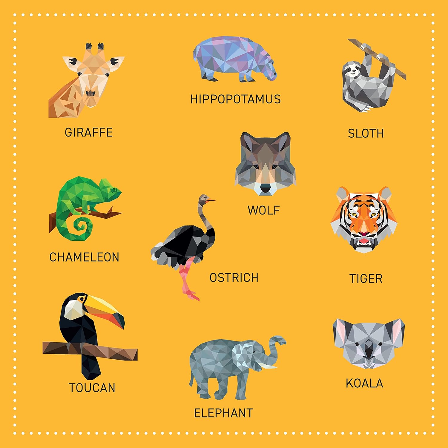 My Sticker Paintings: Zoo