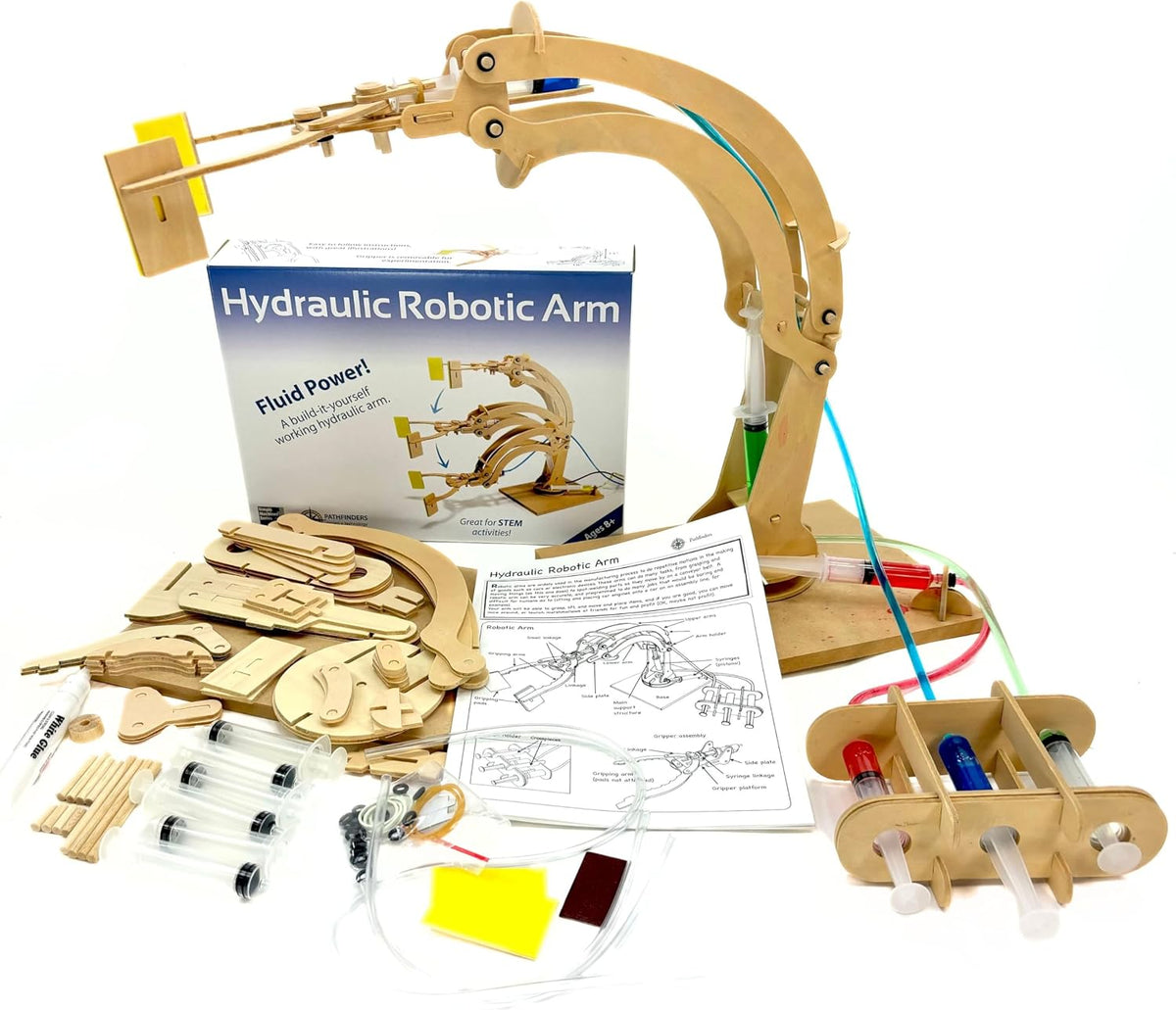 Hydraulic Robotic Arm Wooden Kit