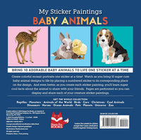 My Sticker Paintings: Baby Animals (10 Adorable Paintings)