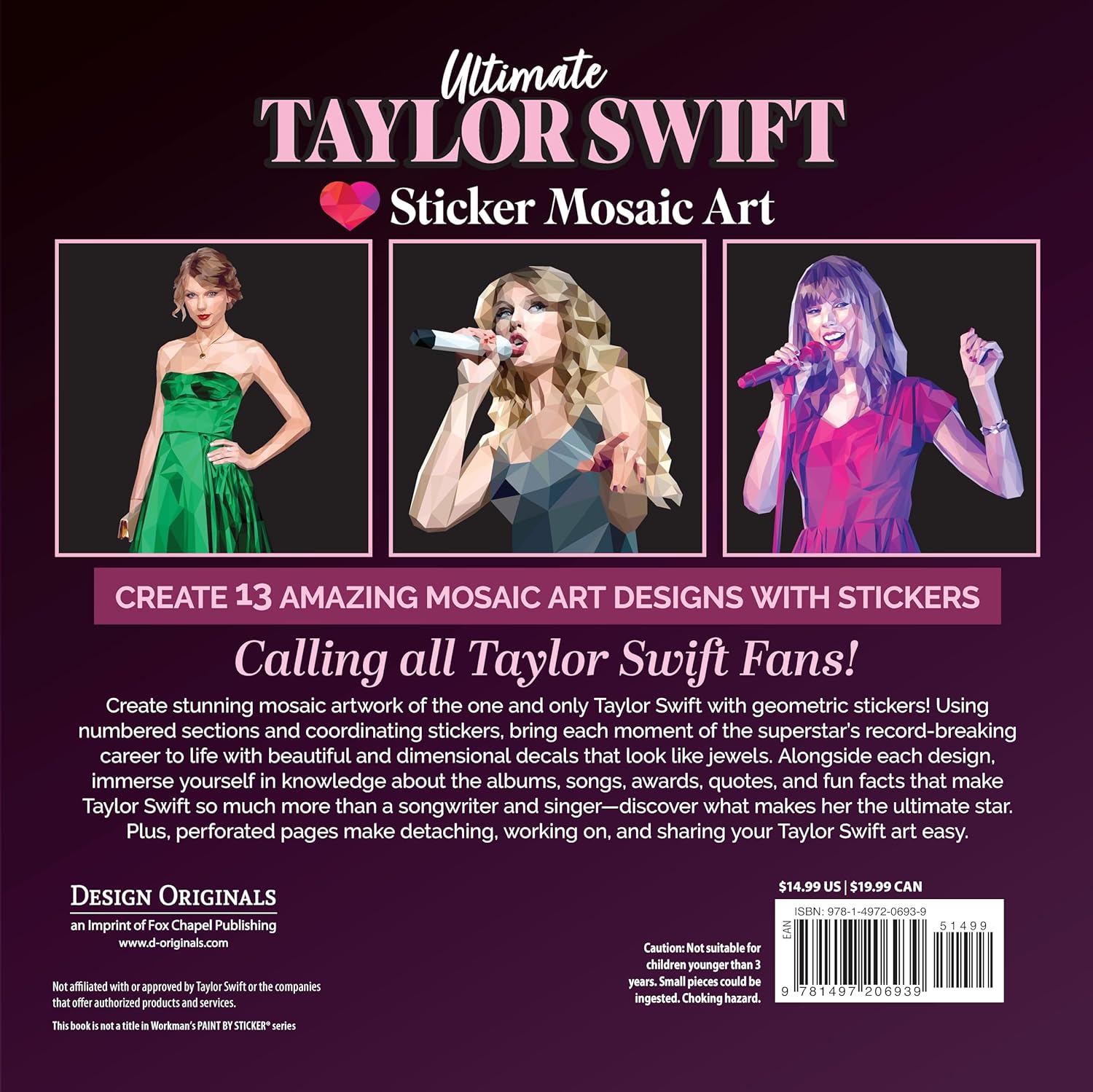 Ultimate Taylor Swift Paint by Sticker Book