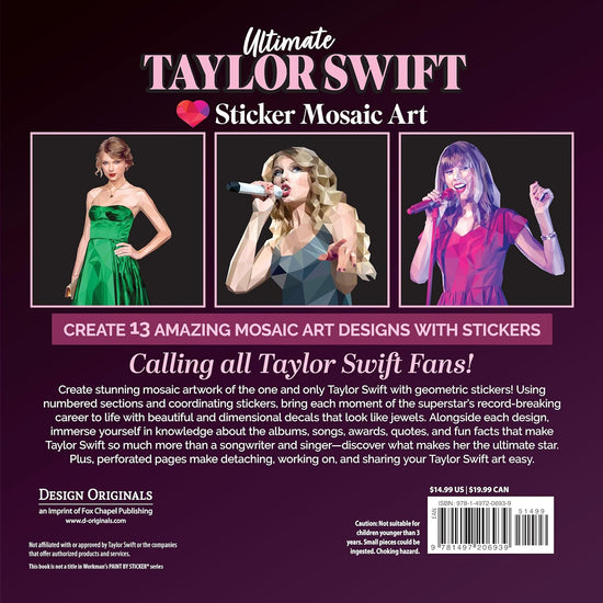 Ultimate Taylor Swift Paint by Sticker Book