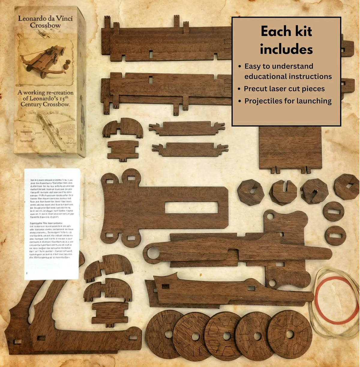Pathfinders Leonardo da Vinci Crossbow Wooden Kit