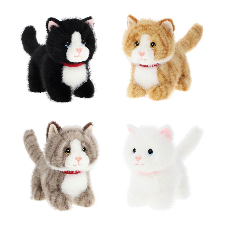 Keeleco Pouncing Kitty Love 18 cm assorted kitten soft toys