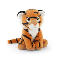 Keeleco Collectable Tiger 13 cm orange striped recycled soft toy