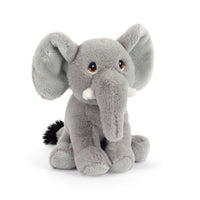 Keeleco Collectable Elephant 13 cm grey recycled soft toy