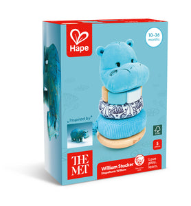 Hape x The Met William® the Hippo Baby Stacker