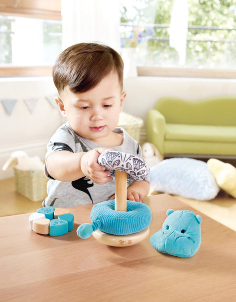 Hape x The Met William® the Hippo Baby Stacker
