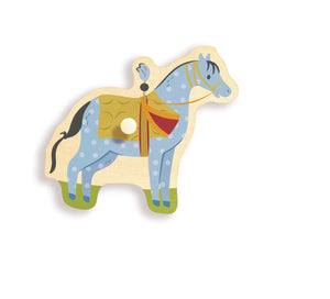 Hape x The Met Majestic Animals Wooden Peg Puzzle
