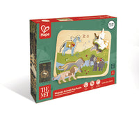 Hape x The Met Majestic Animals Wooden Peg Puzzle