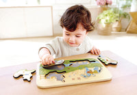 Hape x The Met Majestic Animals Wooden Peg Puzzle