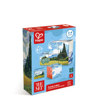 Hape x The Met 6-in-1 Wooden Art Puzzle Cubes