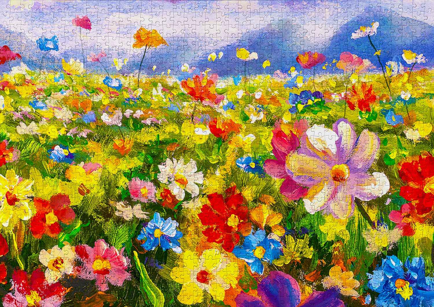 Colorful Flower Meadow, 1000pcs