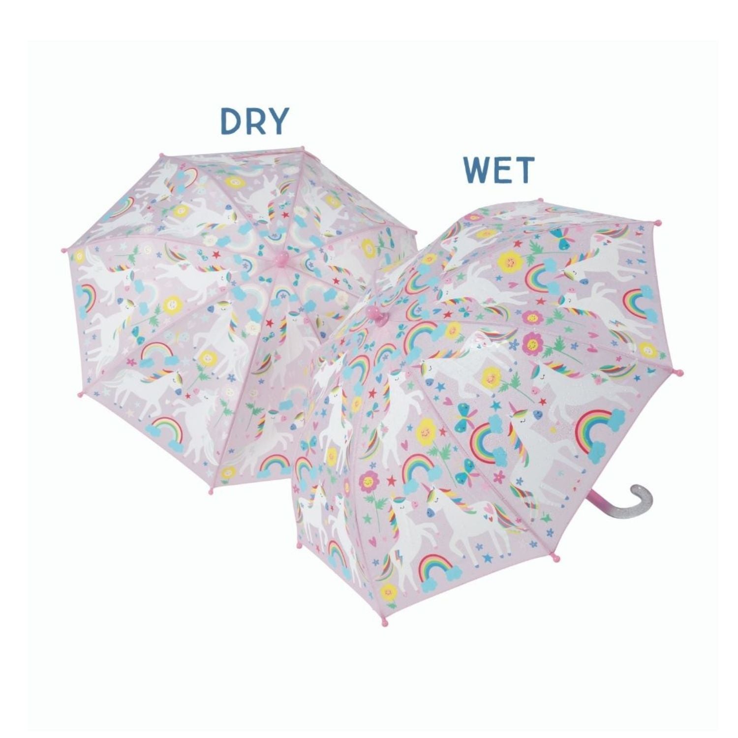 Floss & Rock - Rainbow Unicorn - Colour Changing Umbrella Childrens Umbrella