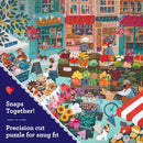 eeBoo 1000pc Puzzle: English Green Market