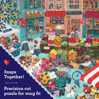 eeBoo 1000pc Puzzle: English Green Market