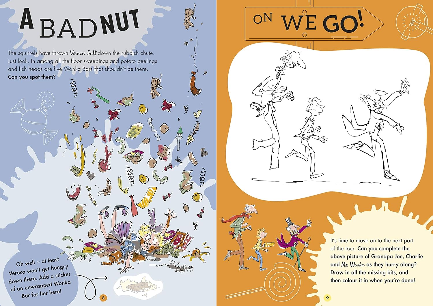 Roald Dahl Charlie And The Chocolate Factory Sticker Activity Book