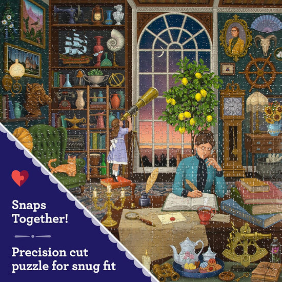 eeBoo 1000pc Puzzle Alchemist's Library