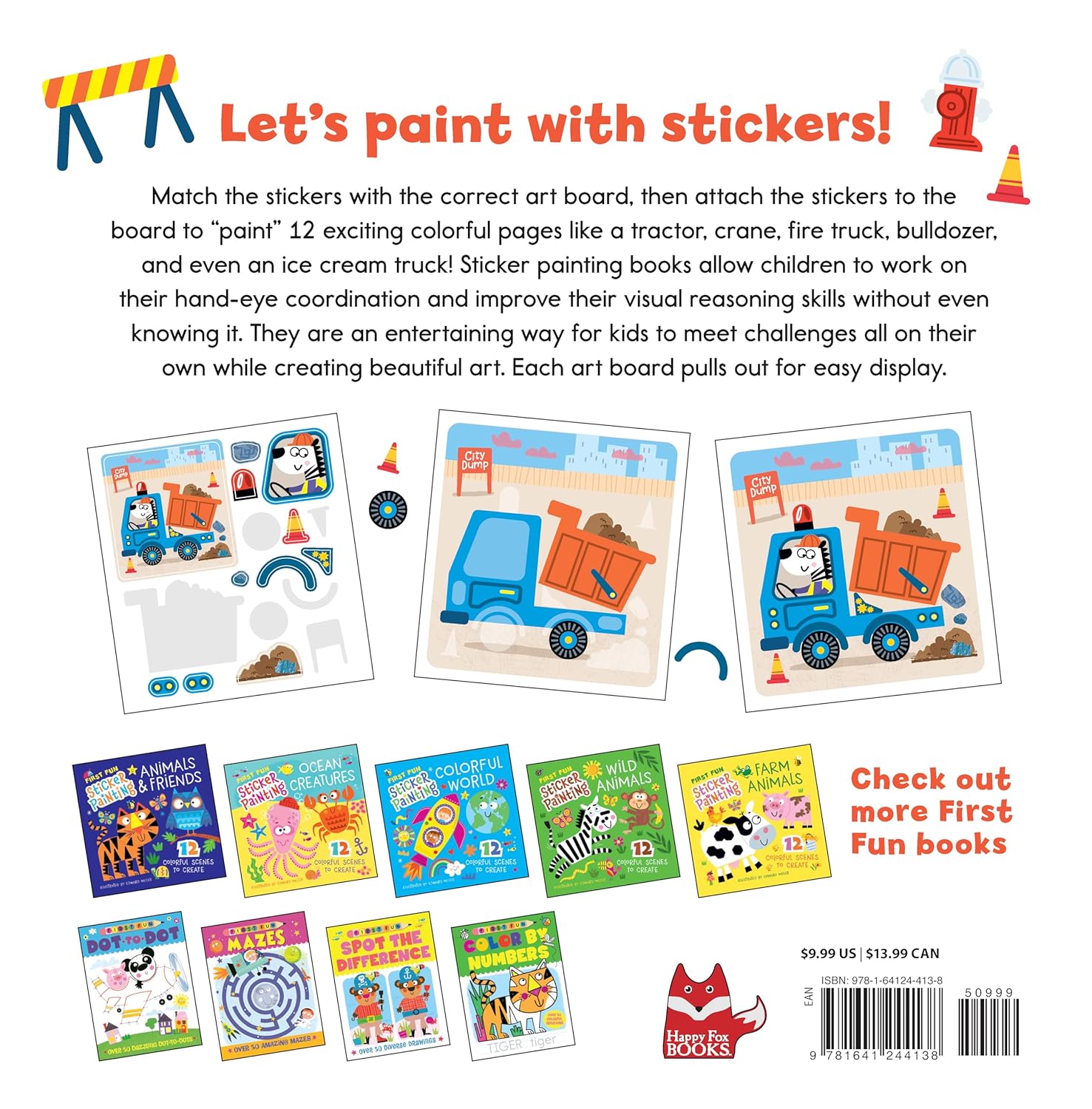 First Fun Sticker Painting: Trucks & Tractors