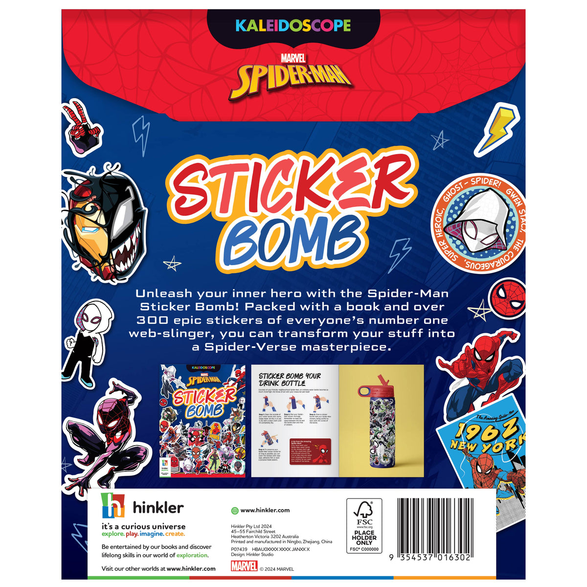 Kaleidoscope Marvel Spider-Man Sticker Bomb