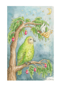 d-kakapo-on-decorated-tree-christmas-card