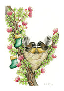 fantails-in-nest-stockings-and-carmine-rata-christmas-card