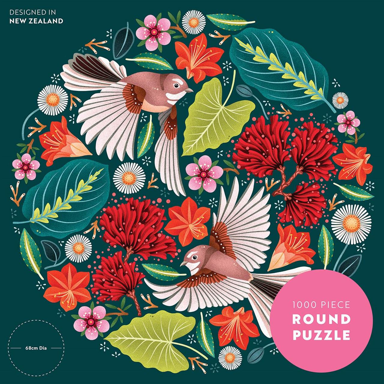 catherine-marion-chirpy-fantails-1000-pce-round-puzzle