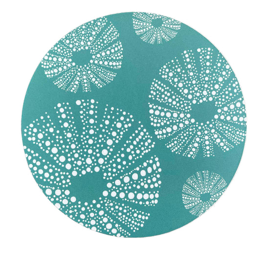 Kina Aqua 10cm - Round Coaster