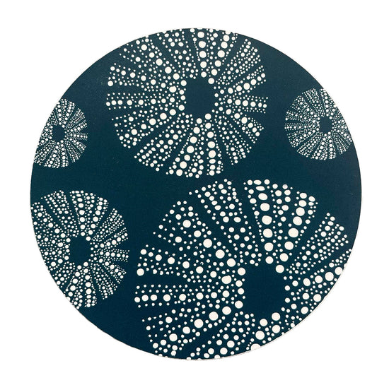 Kina Teal 10cm - Round Coaster