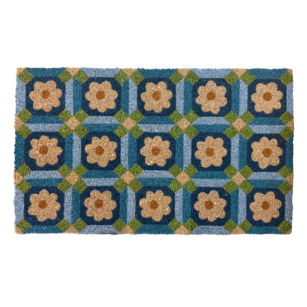 Mosaic Coir Doormat