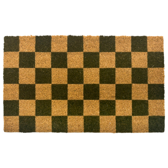 Checkers Coir Doormat