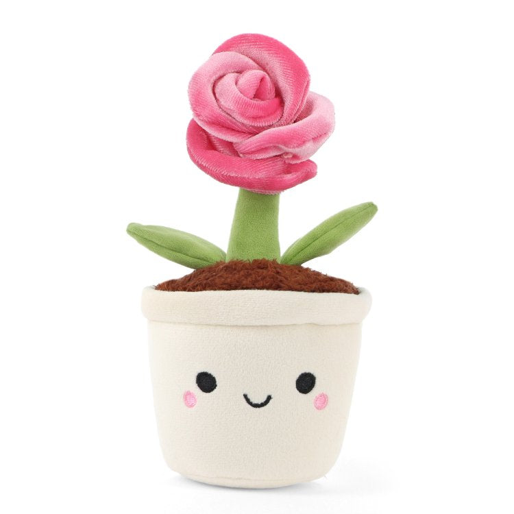 Keeleco Botanical Garden Pink Rose soft toy plant