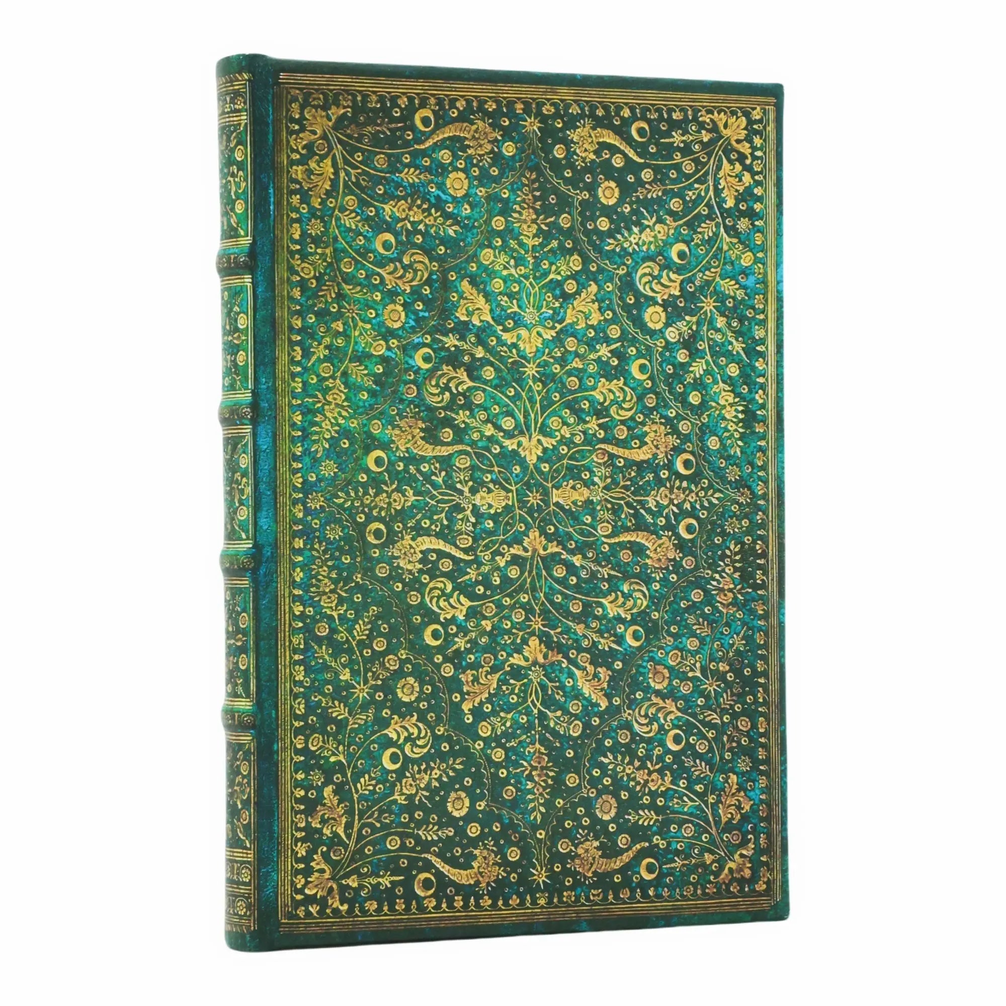 Emerald Flower Mini Lined Hardcover Journal