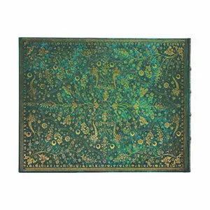 Emerald Flower Unlined Guest Book