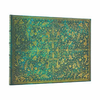 Emerald Flower Unlined Guest Book